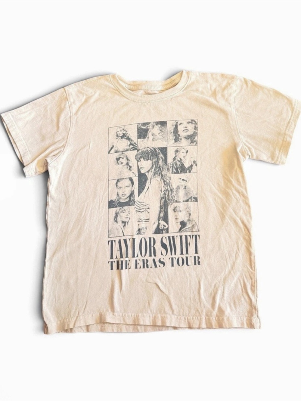 Taylor Swift The Eras Tour Beige Photo Collage T-Shirt